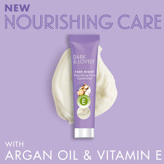 SoftSheen Dark and Lovely argan oil Vitamin E droplets indicate nourishing conditioning.