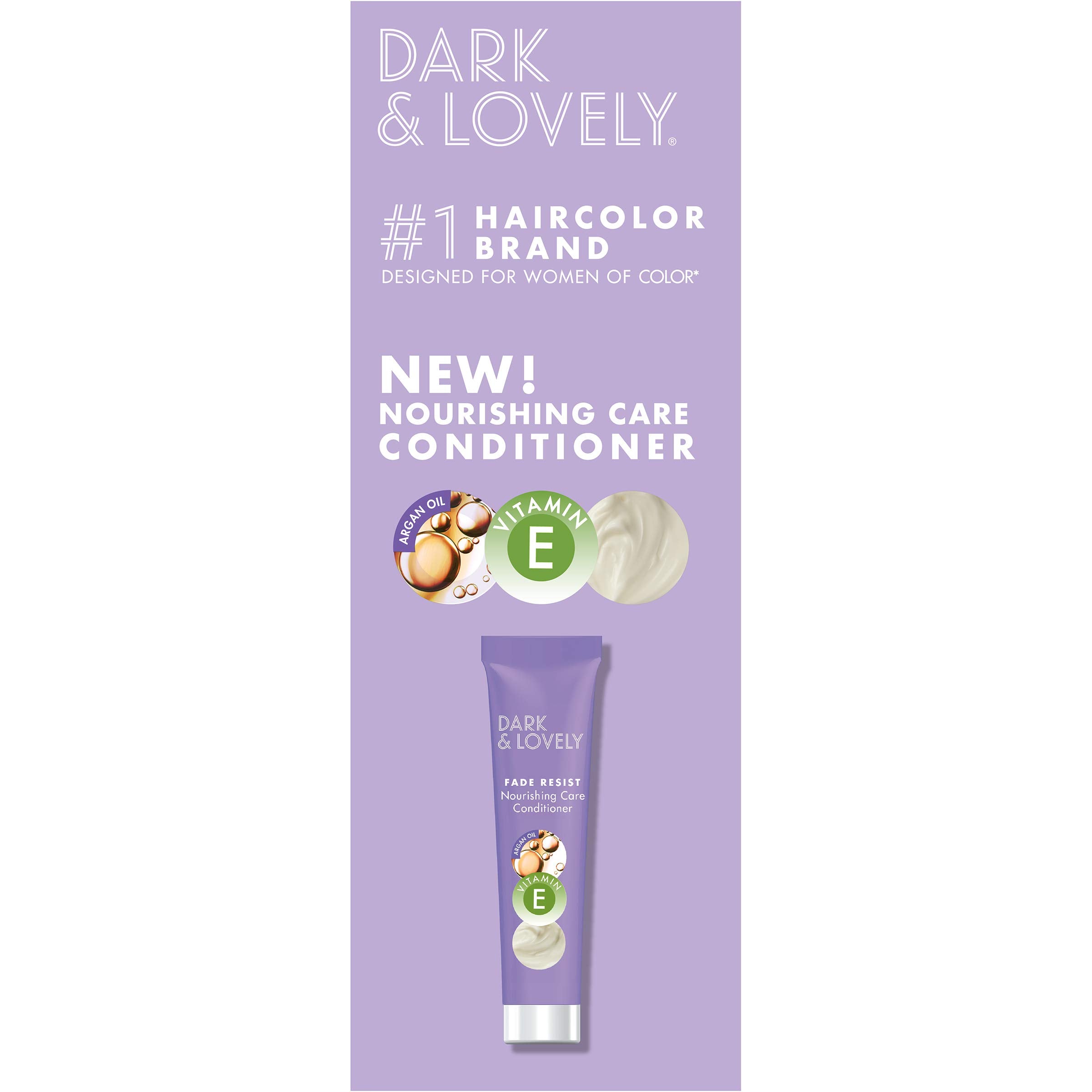 SoftSheen Dark and Lovely relaxed hair care setup ready for coloring routine.
