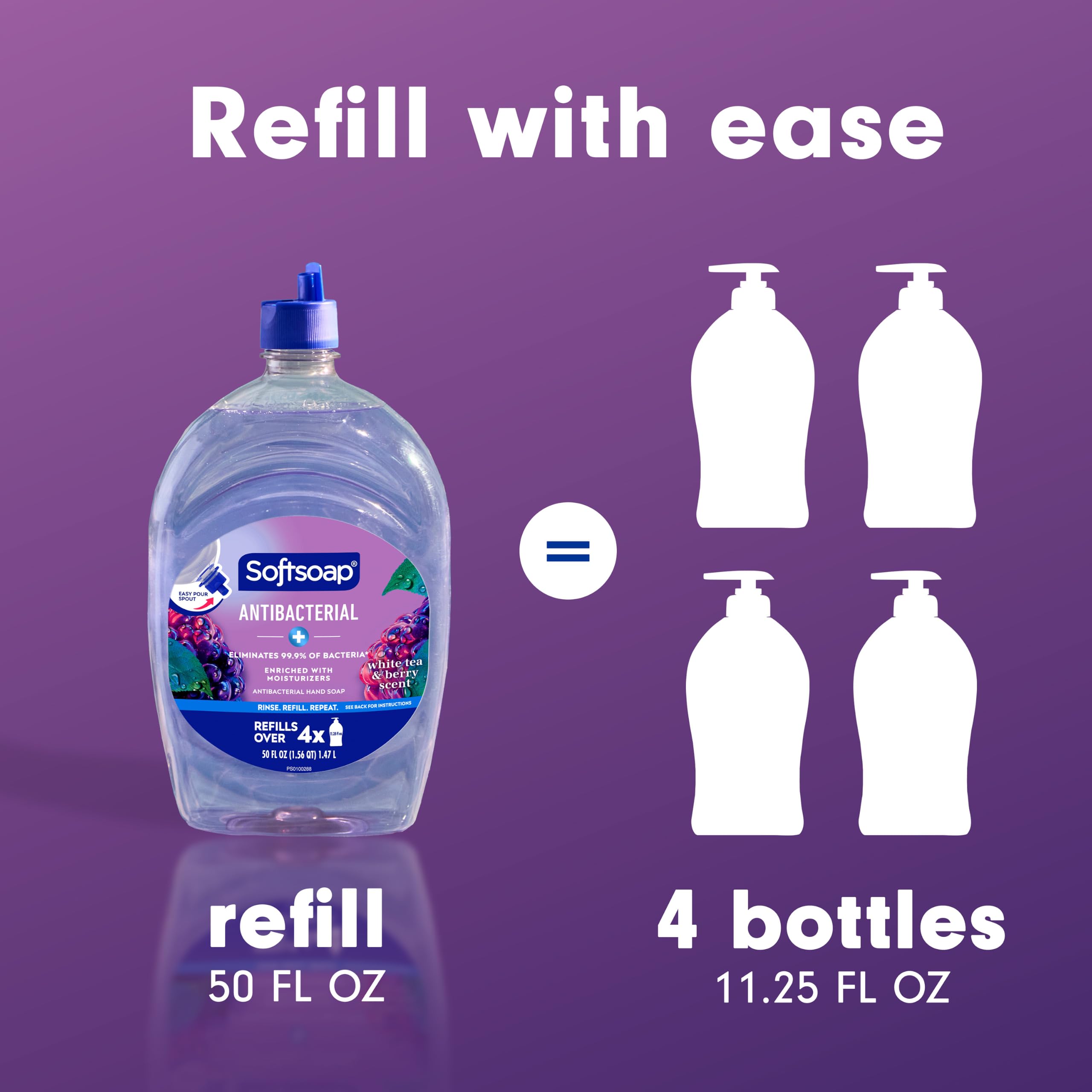 Softsoap refill near kitchen sink illustrating fresh scent and everyday hygiene benefit