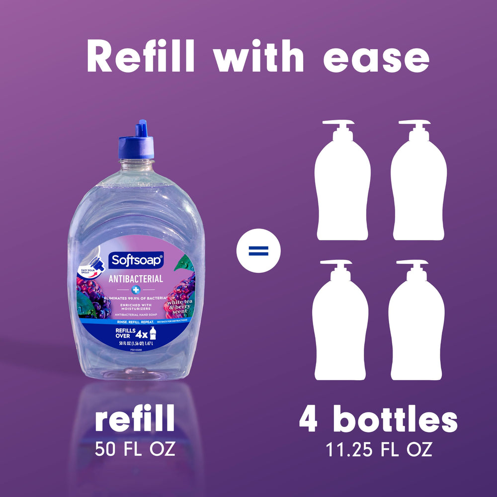Softsoap refill near kitchen sink illustrating fresh scent and everyday hygiene benefit