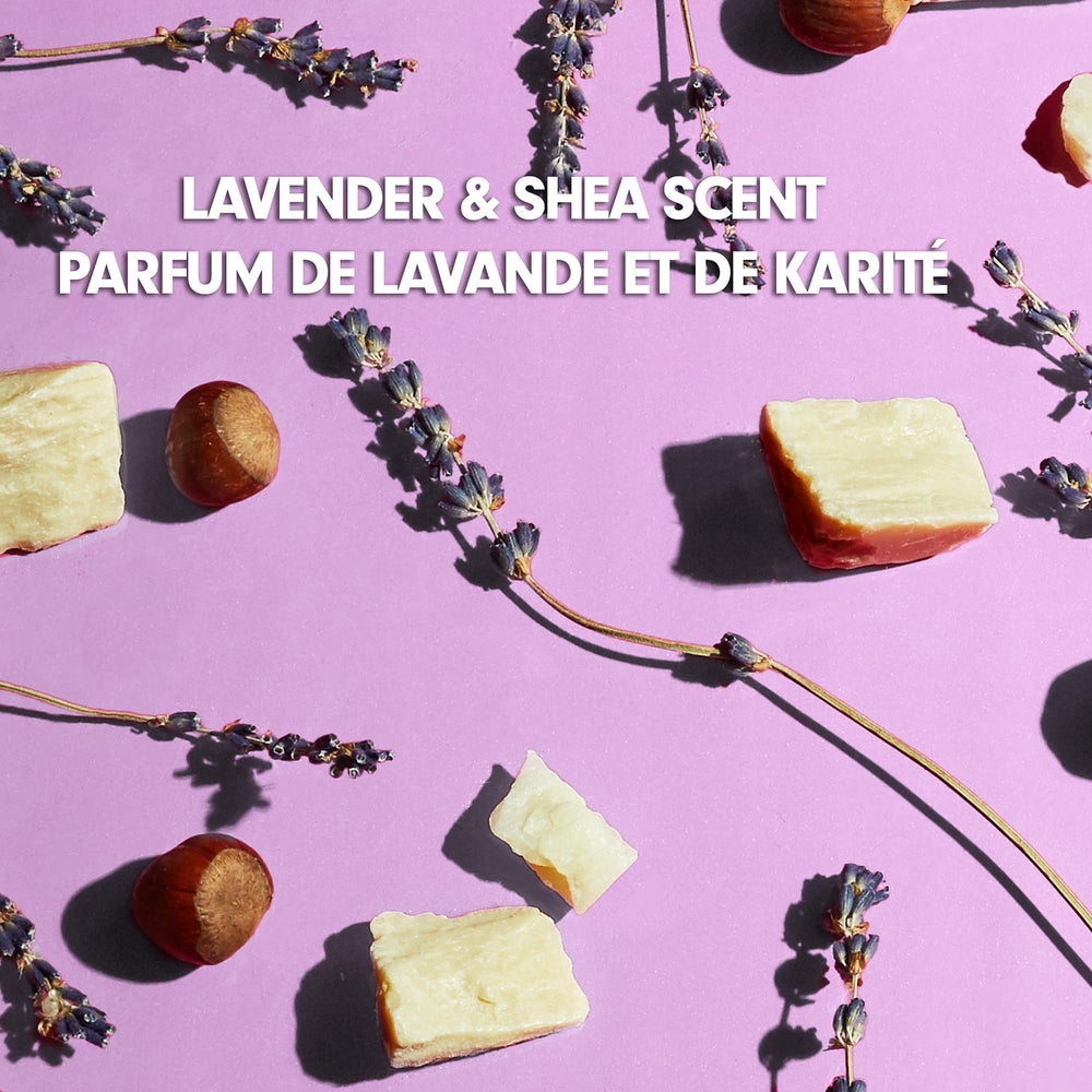 Softsoap lavender aroma swatch hints at soothing scent.
