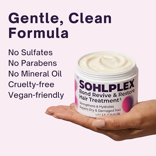 sohl-I.D. Hair Mask after-use hair appears smooth with visible shine.