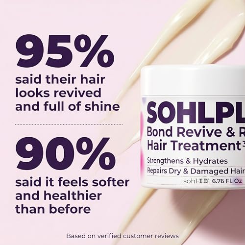 sohl-I.D. Hair Mask color-treated safe badge signals gentle, color-friendly repair.