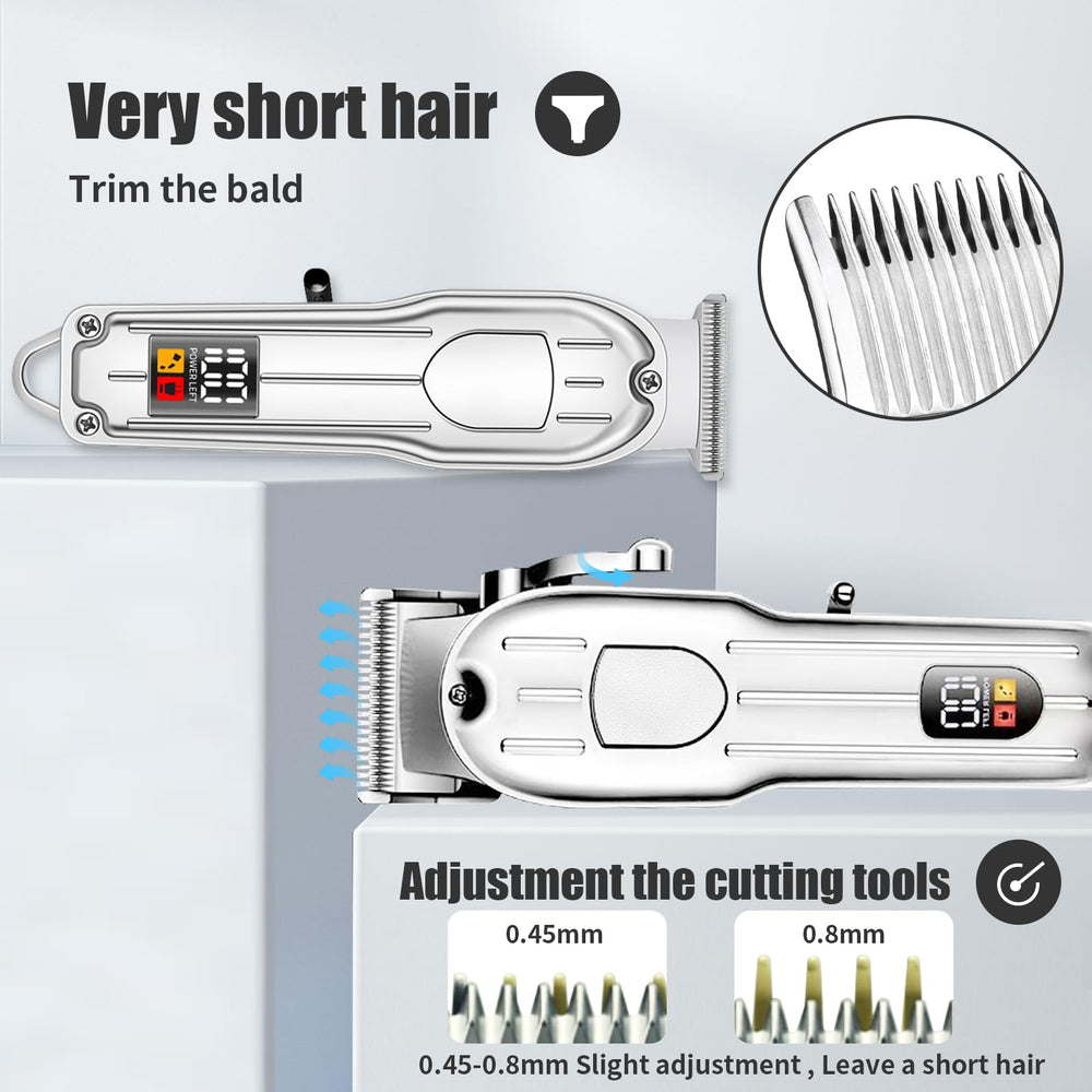 Soieho includes eight guide combs for versatile trims on hair and beard.