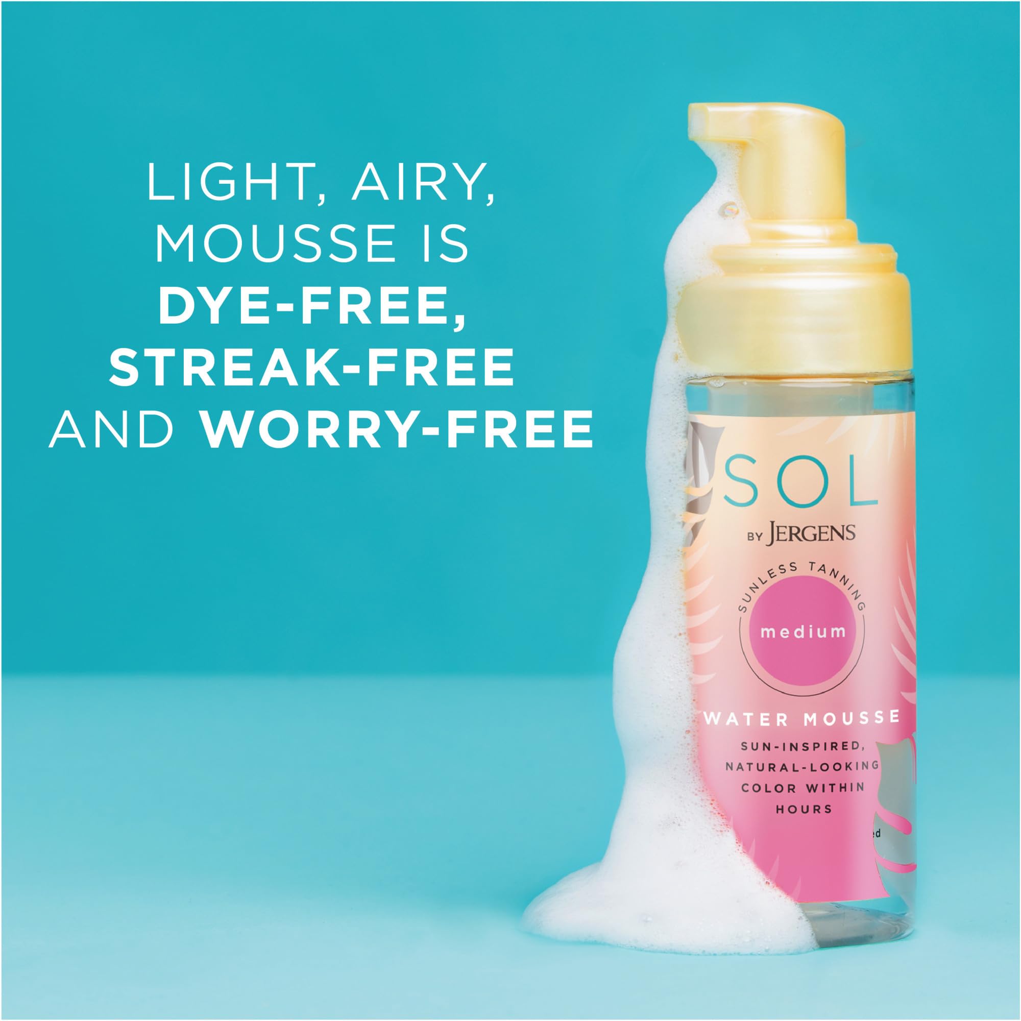 Dye-free foam from SOL delivers natural-looking color development.