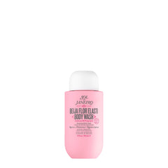 Sol de Janeiro Beija Flor Body Wash bottle shows creamy gel texture for hydrating daily cleansing.