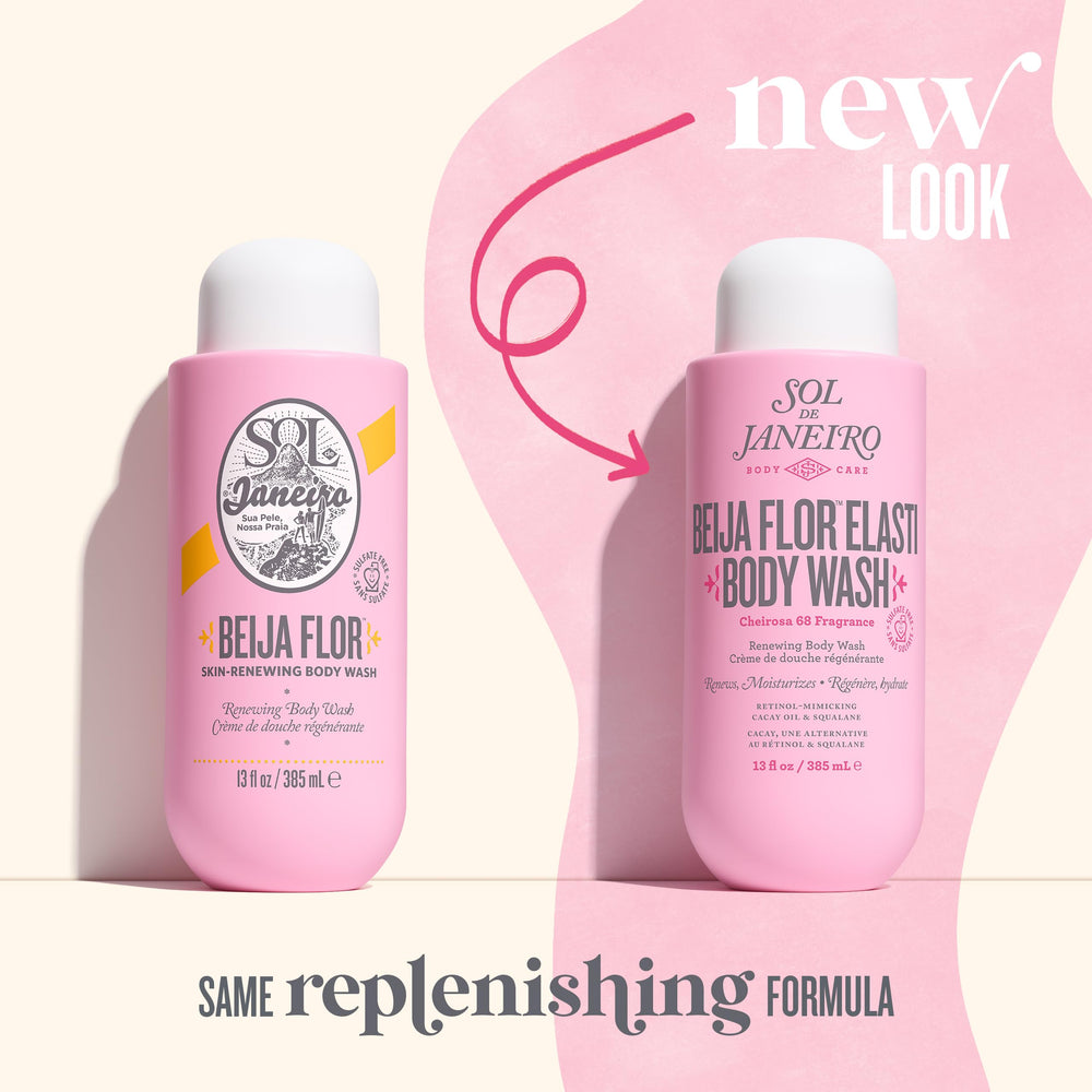 Sol de Janeiro Beija Flor Body Wash lather forming rich foam.