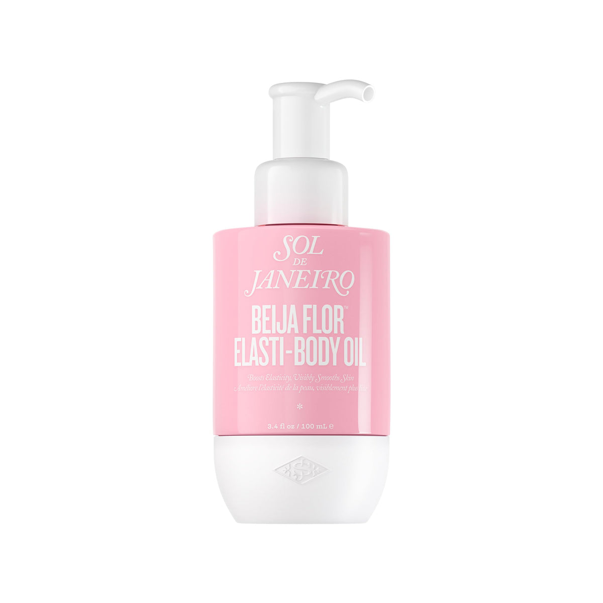 Sol de Janeiro Beija Flor Elasti-Body Oil bottle front for smooth hydrated skin
