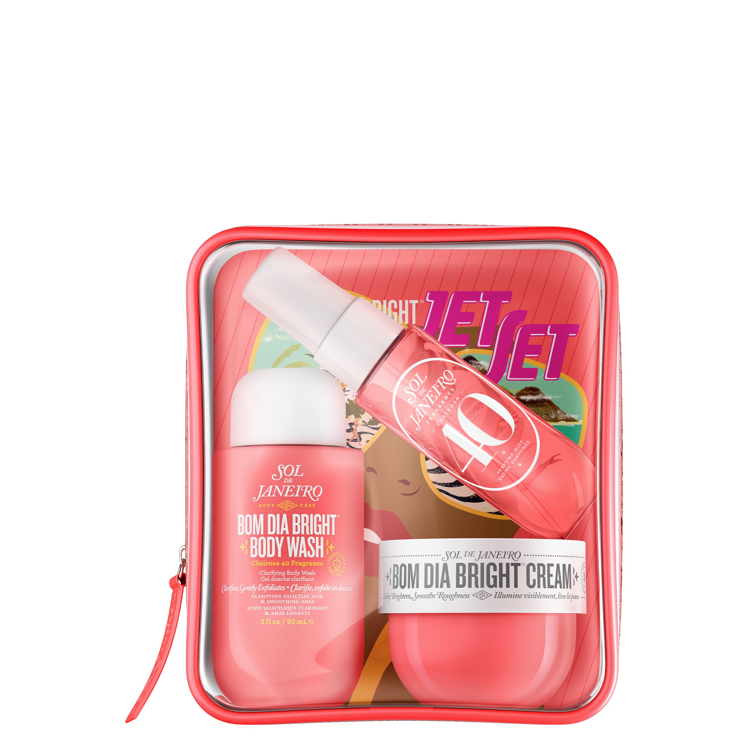 Sol de Janeiro Bom Dia Bright Body Wash bottle for on-the-go refresh.
