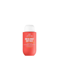 Sol de Janeiro Bom Dia Bright Body Wash bottle shows gentle exfoliation for radiant skin.