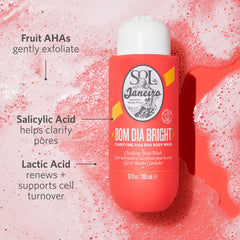 Sol de Janeiro Bom Dia Bright body wash lather spreading on skin