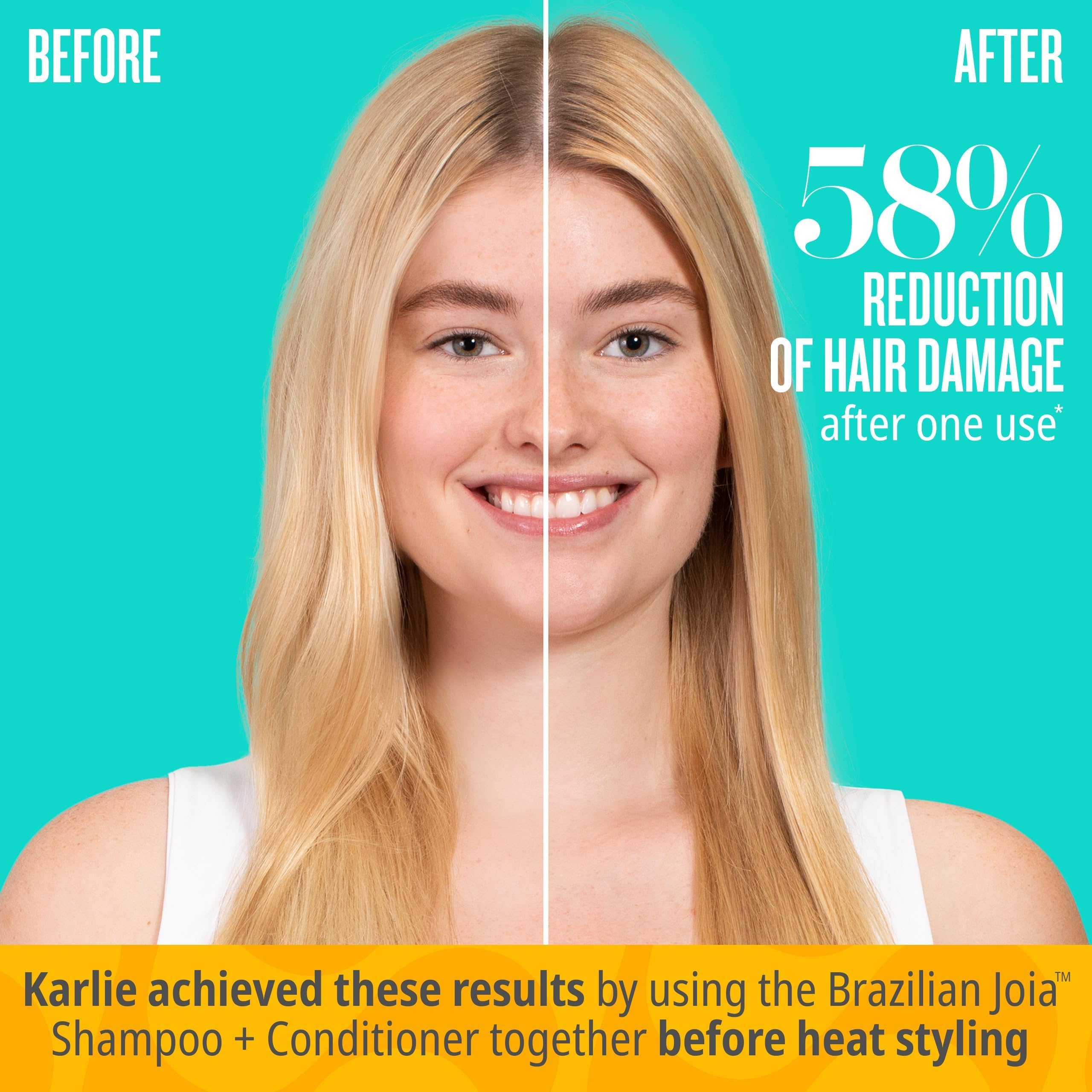 Sol de Janeiro Brazilian Joia Conditioner frizz control bottle helps tame frizz without weighing hair.