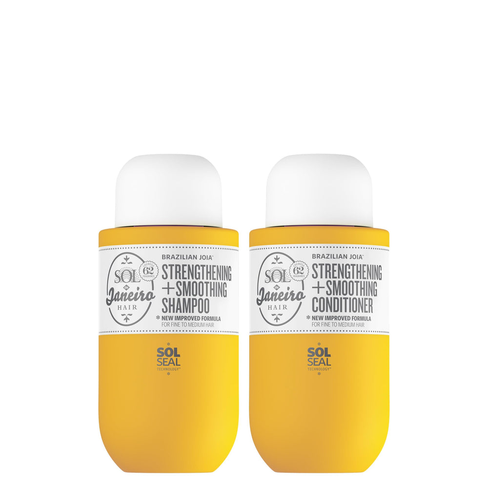 Sol de Janeiro Brazilian Joia shampoo bottle showing damage repair and Cheirosa 62 scent