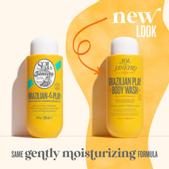 Sol de Janeiro Brazilian Play lather cascade highlights rich foam and skin softness during showers.