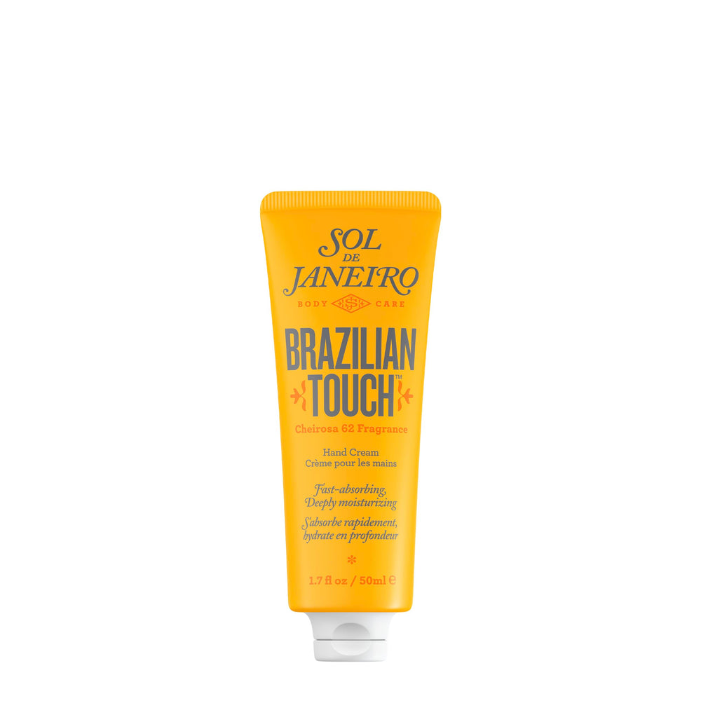 Sol de Janeiro Brazilian Touch Hand Cream bottle pump shows quick absorption