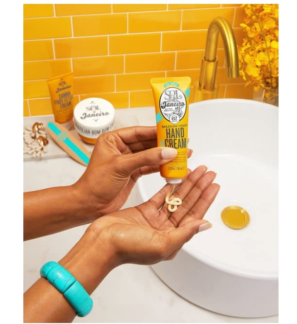Sol de Janeiro Brazilian Touch Hand Cream pistachio note highlights Cheirosa 62 scent