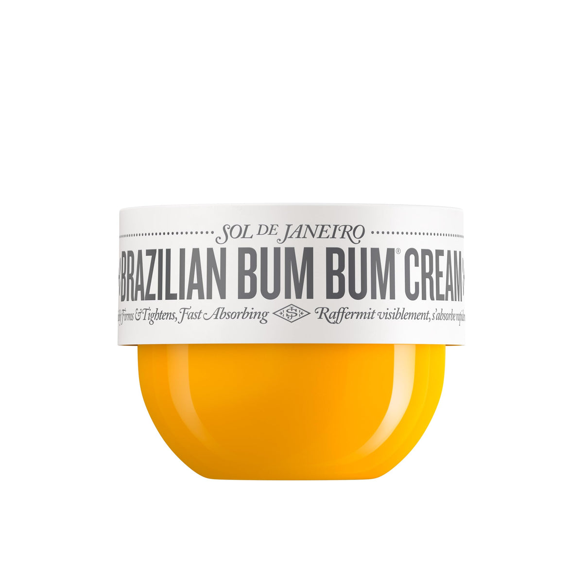 Sol de Janeiro Bum Bum Cream 75ml jar shows Cheirosa 62 packaging for moisturized skin