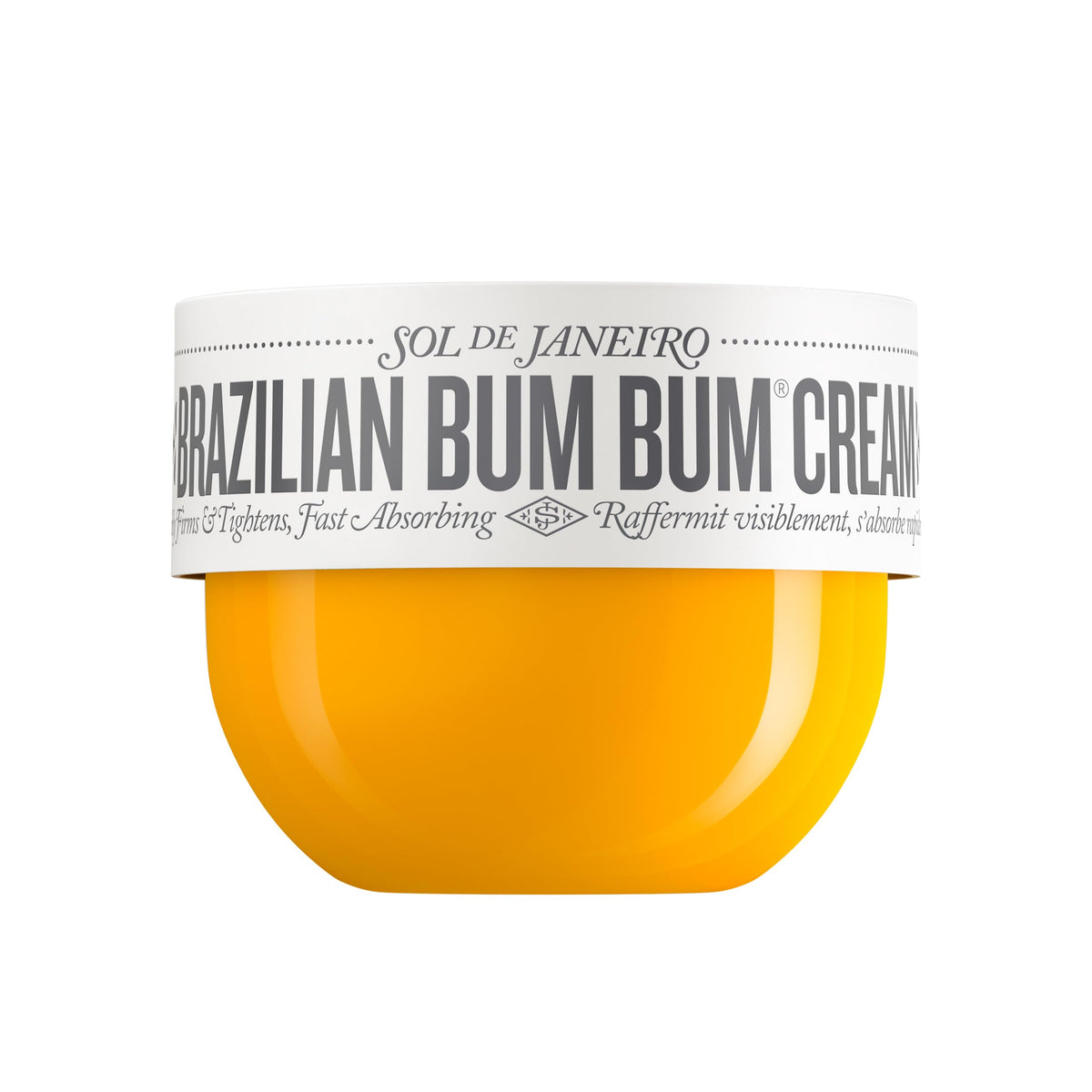 Sol de Janeiro Bum Bum Cream tub closeup showing rich, moisturizing texture