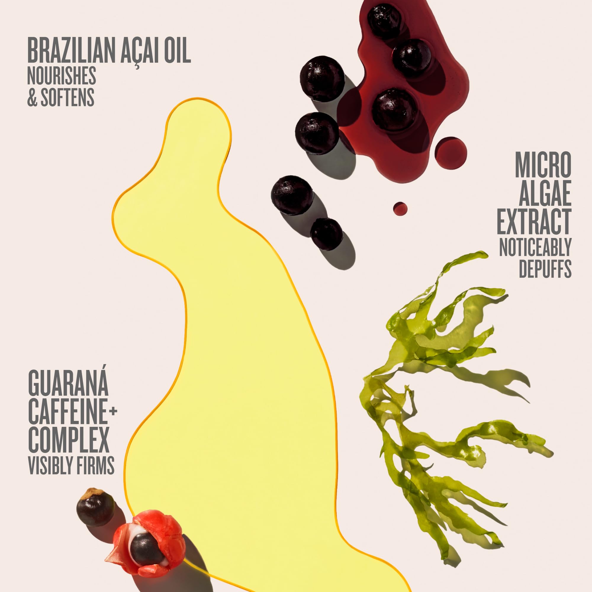 Sol de Janeiro Bum Bum Firmeza micro algae ingredients highlight depuffing potential.