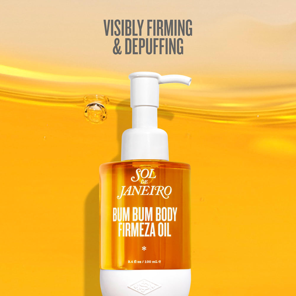 Sol de Janeiro Bum Bum Firmeza oil texture for non-greasy, quick absorption.