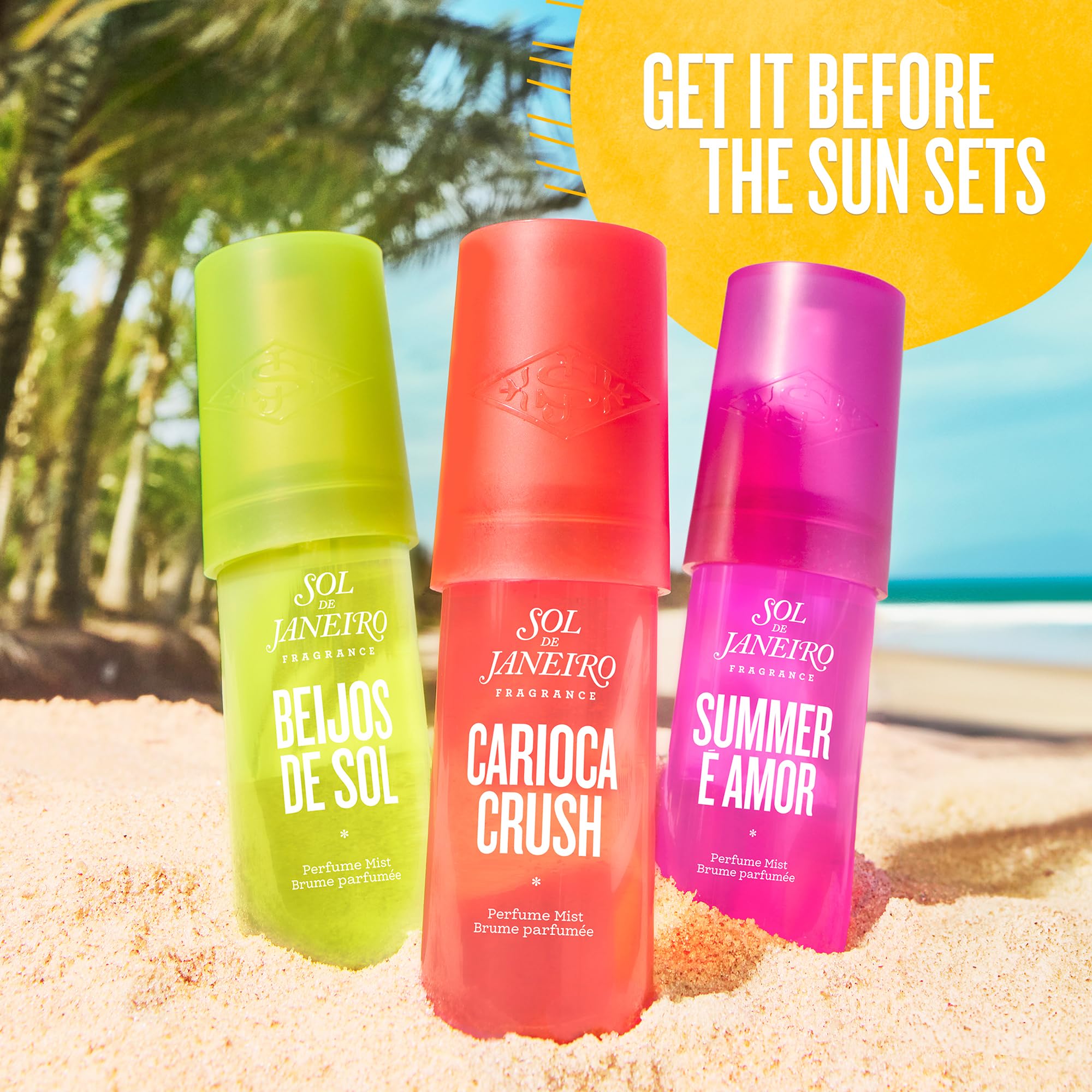 Sol de Janeiro Carioca Crush Mist packaging and label, gift-ready Limited Edition packaging