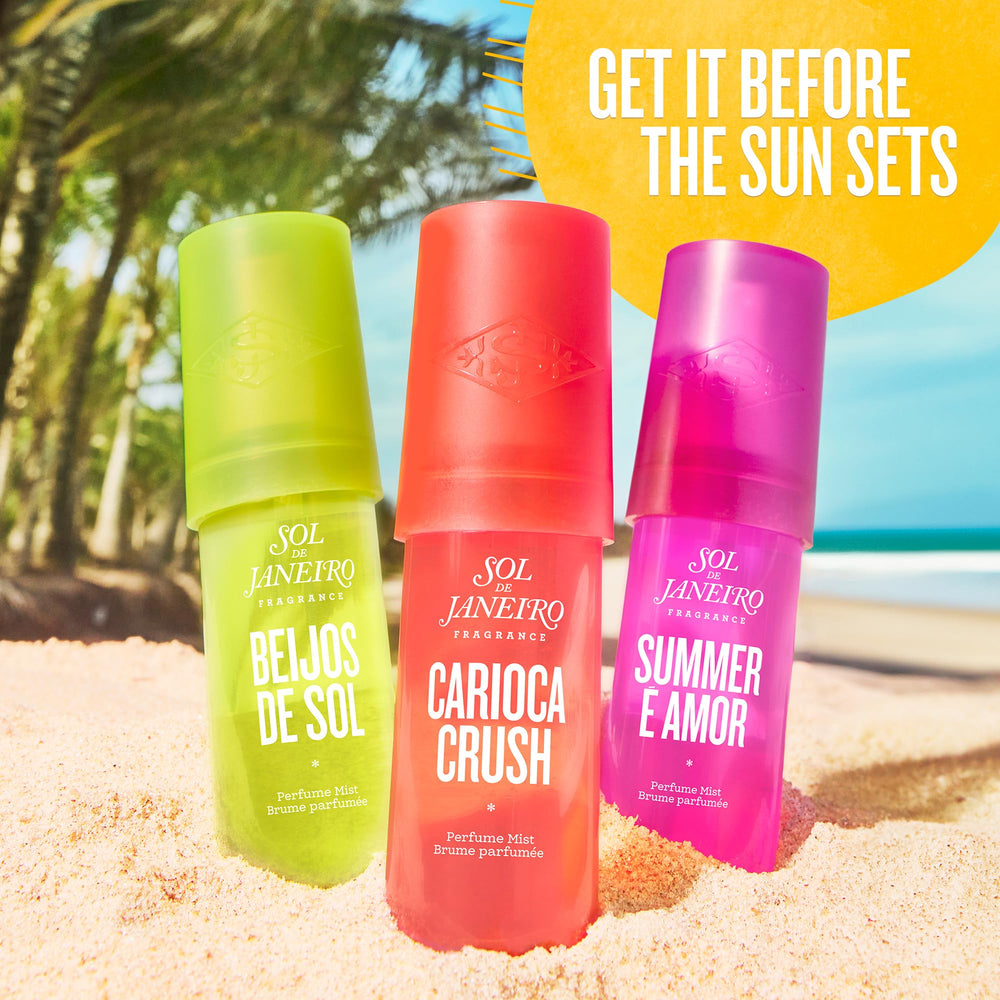 Sol de Janeiro Carioca Crush Mist packaging and label, gift-ready Limited Edition packaging