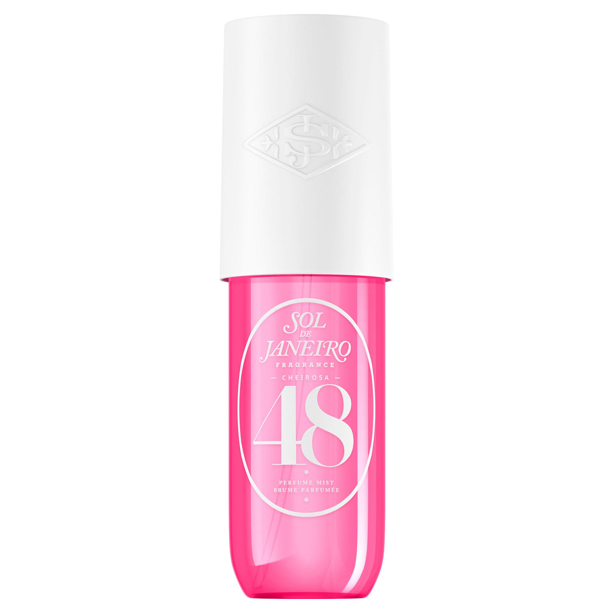 Sol de Janeiro Cheirosa 48 fragrance mist bottle for a tropical, mood-boosting scent.