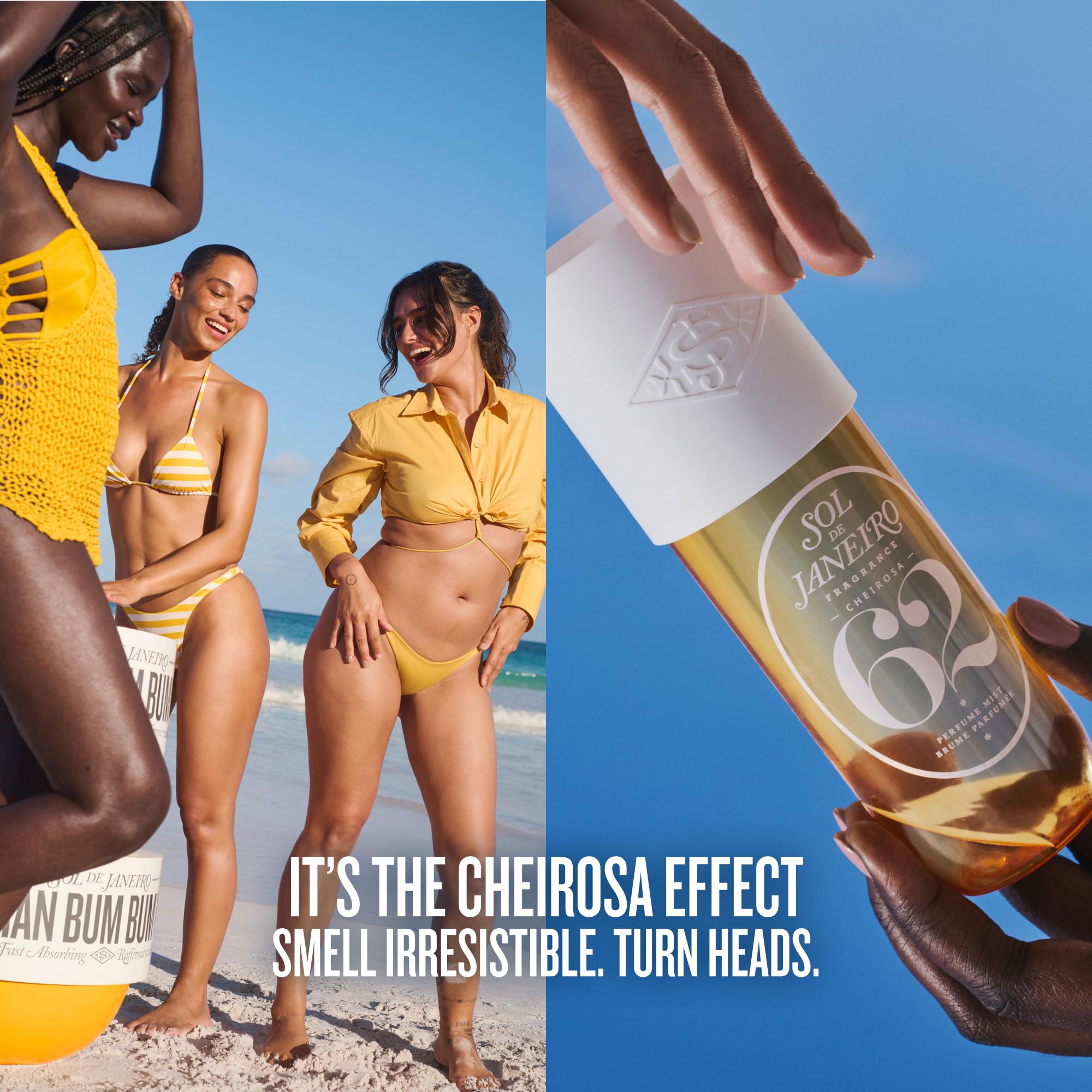 Sol de Janeiro Cheirosa 62 mist ideal for hair and body use.