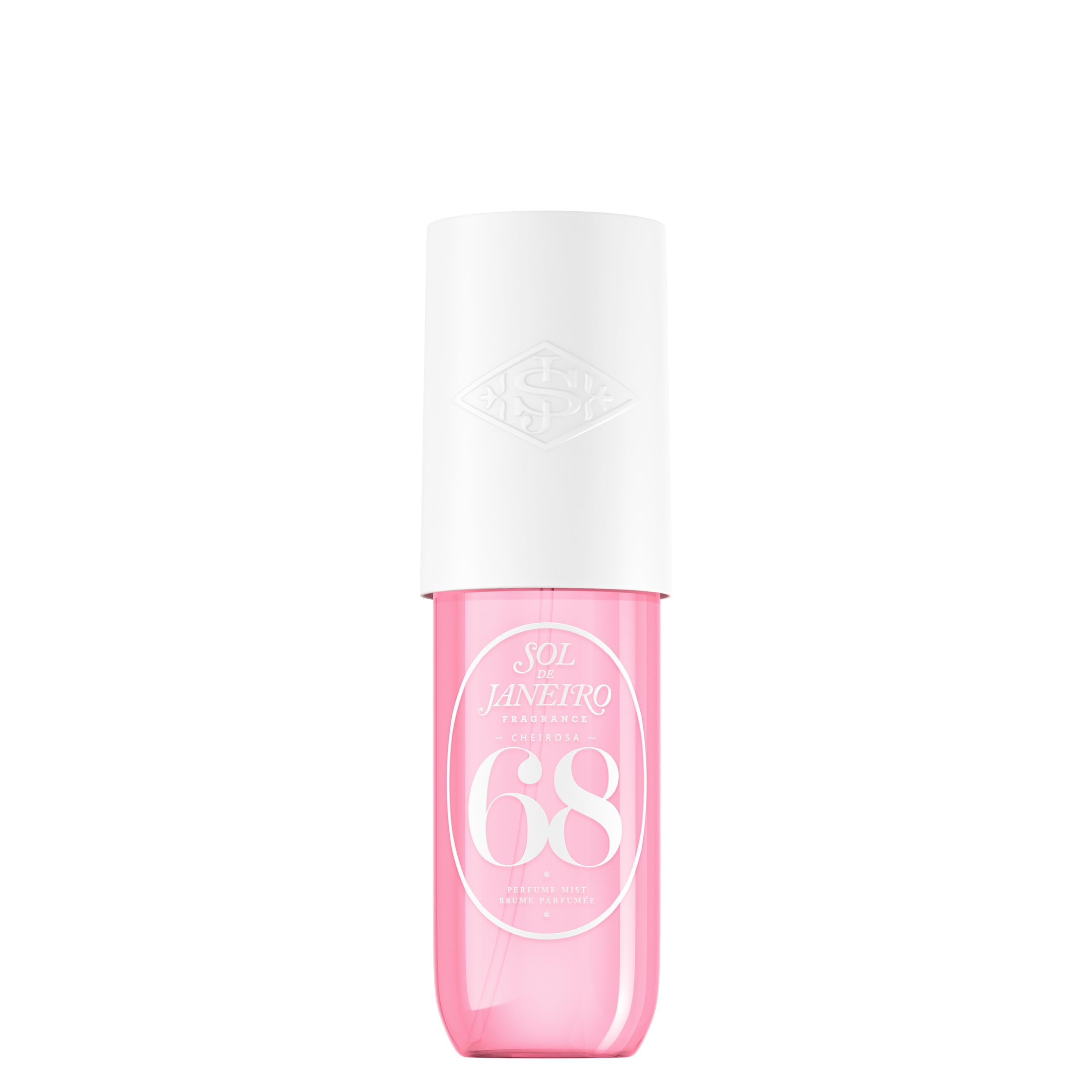 Sol de Janeiro Cheirosa 68 travel-size fragrance mist bottle ready for on-the-go
