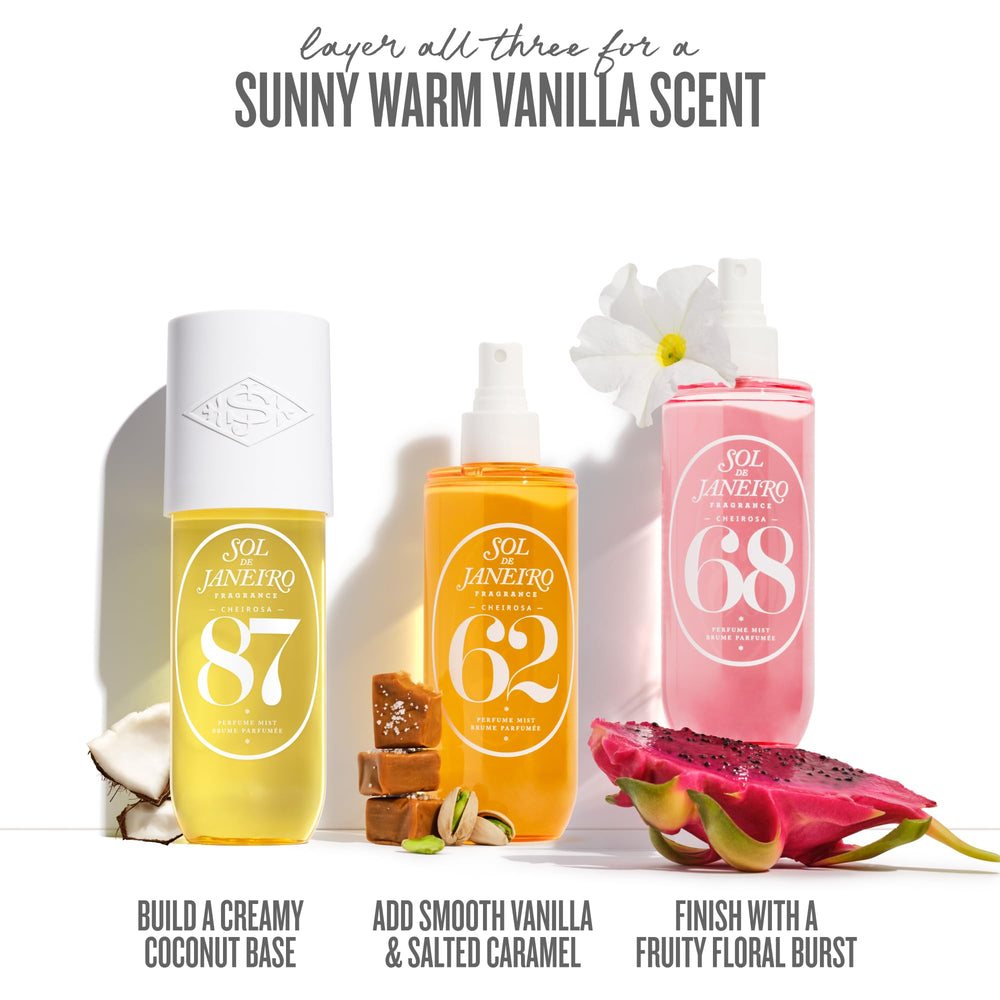 Sol de Janeiro fragrance layering with other mists for personalized scent