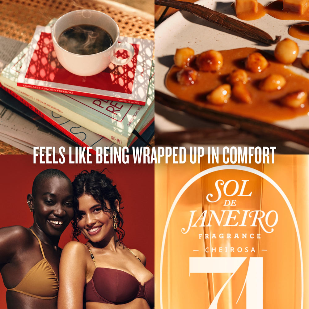 Sol de Janeiro Cheirosa mist application on body for fresh scent.