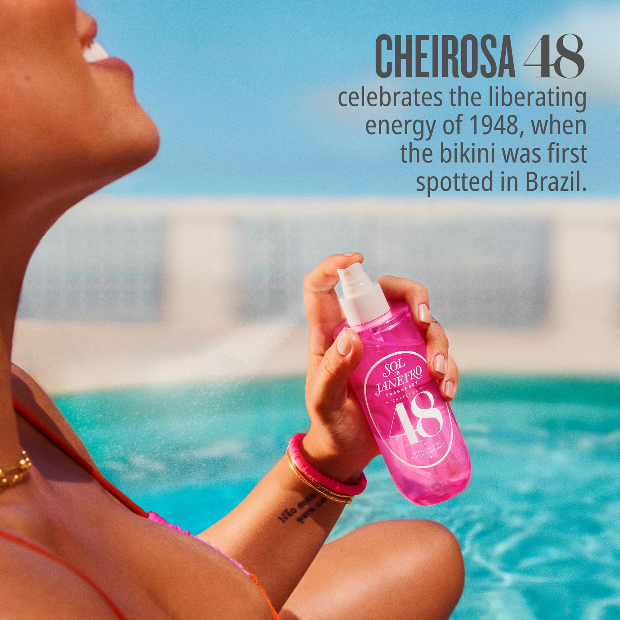 Sol de Janeiro Cheirosa 48 bottle on shelf displaying premium packaging.