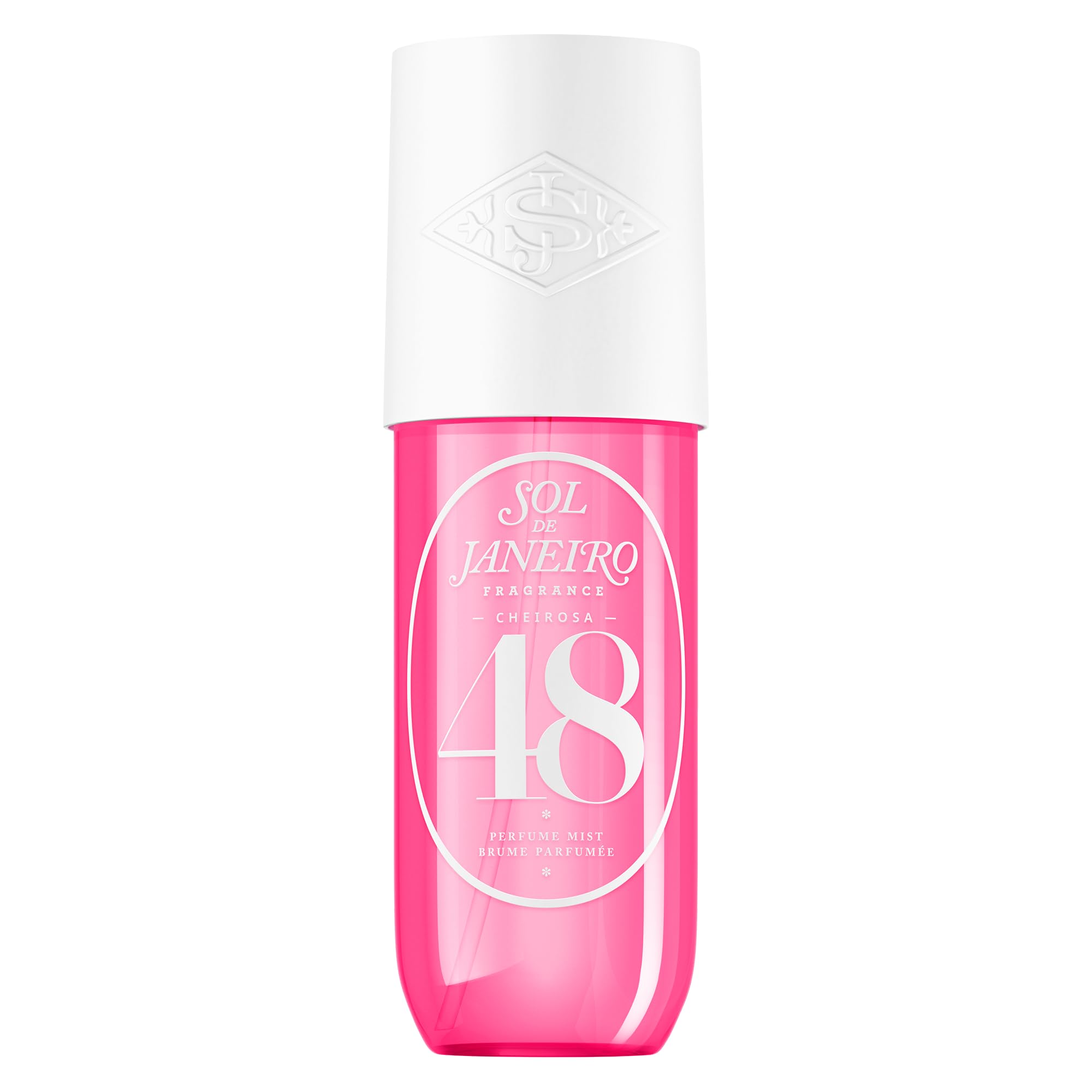 Sol de Janeiro Cheirosa 48 bottle pour for tropical everyday fragrance.