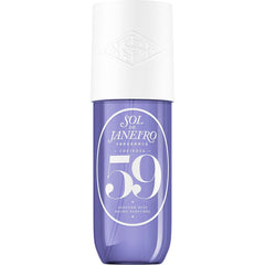 Sol de Janeiro Cheirosa 59 bottle on display with vanilla violet sandalwood for warm mood