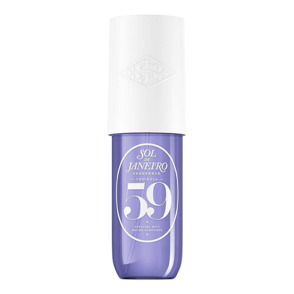 Sol de Janeiro Cheirosa 59 fragrance mist bottle for a lasting vanilla gourmand scent.