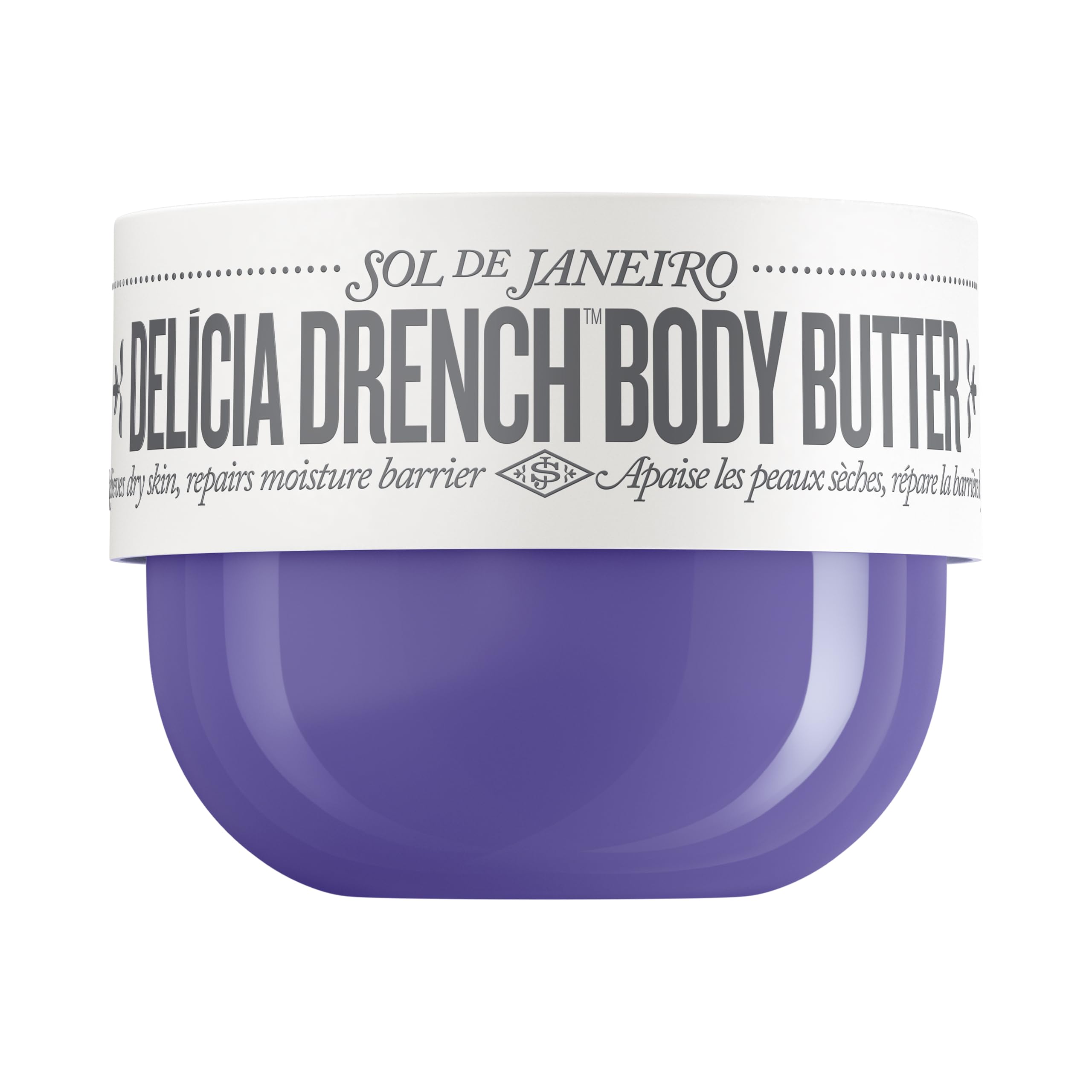 Sol de Janeiro Delicia Drench jar close-up showing creamy texture for deep hydration
