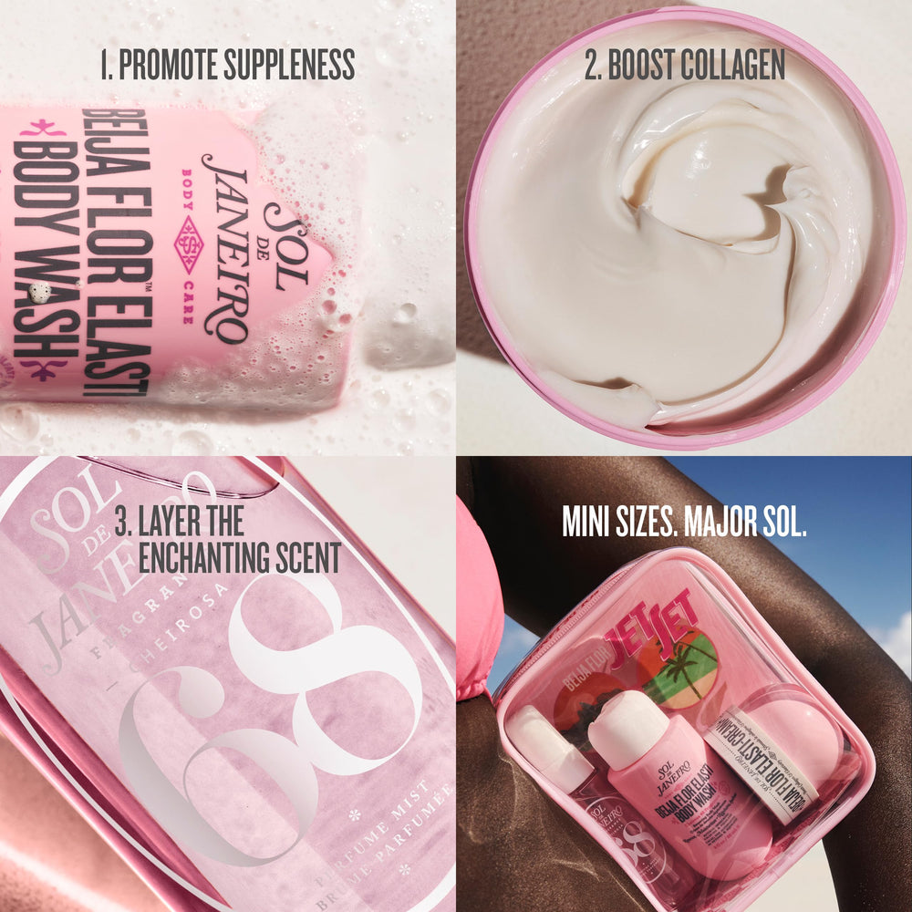 Sol de Janeiro Jet Set Travel Kit pouch ready for compact skincare trips