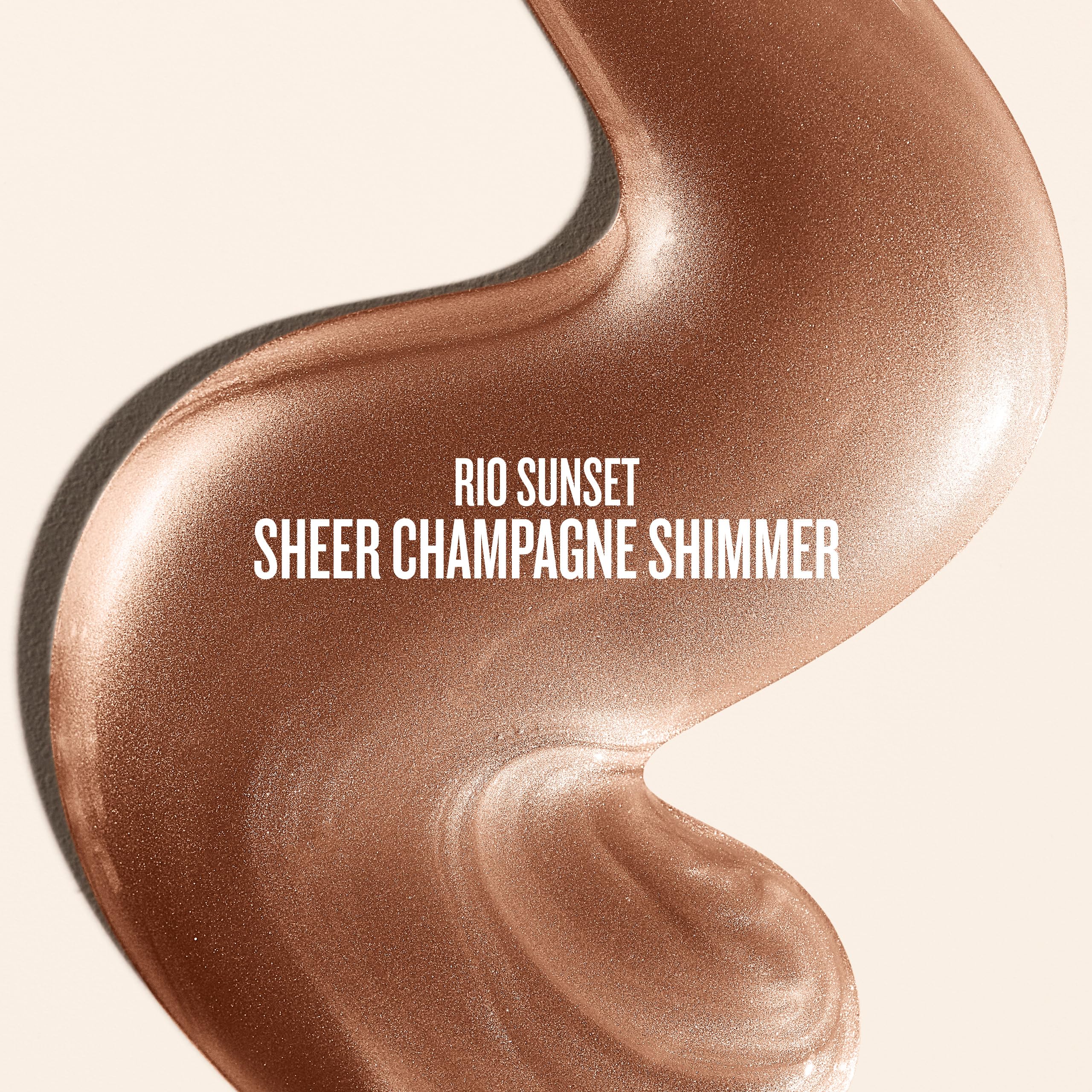 Sol de Janeiro glow oil swirl captures translucent champagne shimmer on skin.