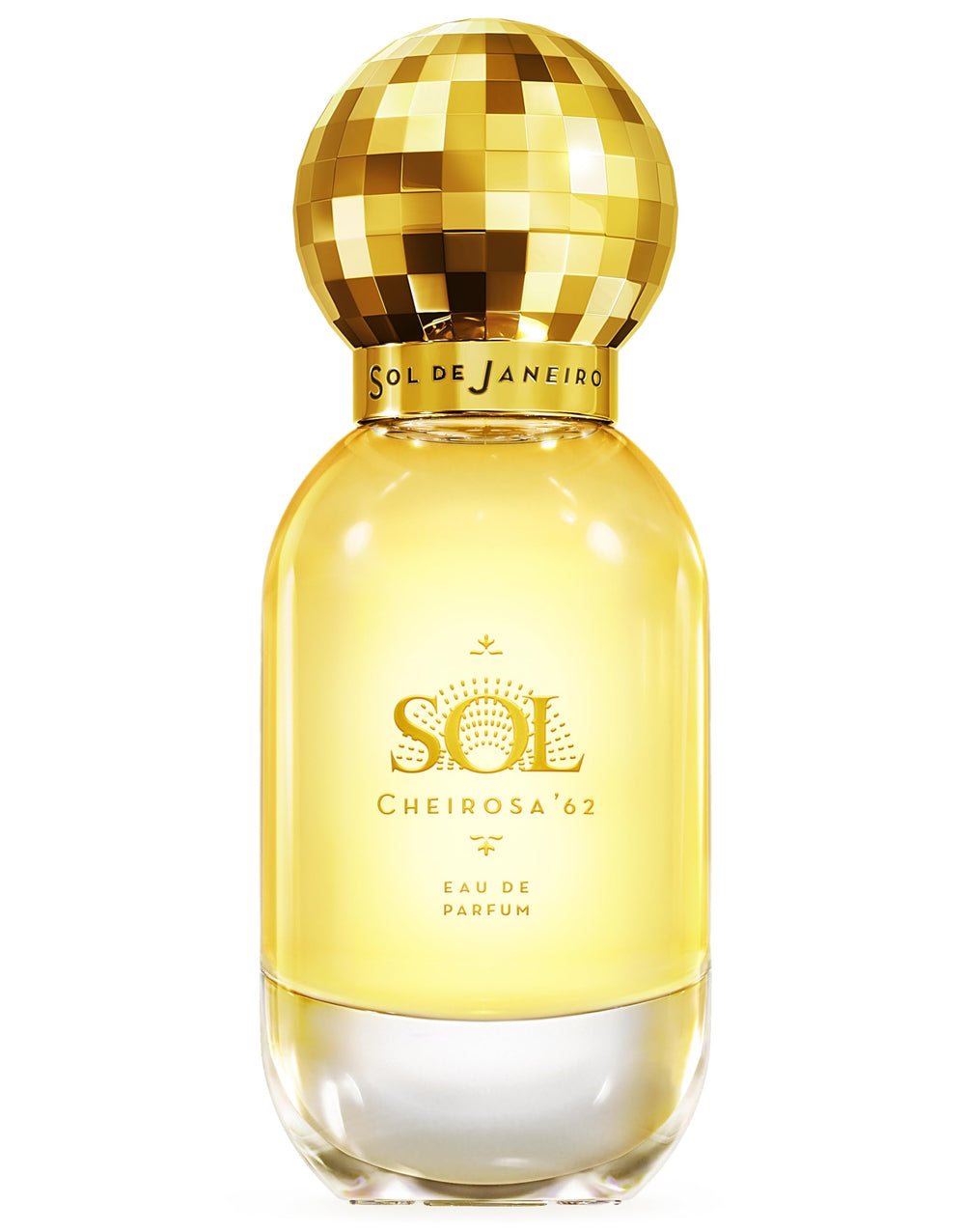 Sol de Janeiro Sol Cheirosa 62 EDP bottle closeup showcasing warm gourmand appeal