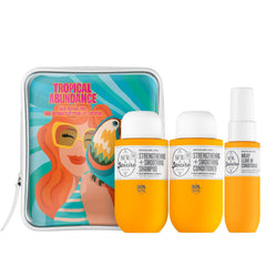 Sol de Janeiro Tropical Abundance shampoo bottle—weightless hydration and frizz control for fine to medium hair.