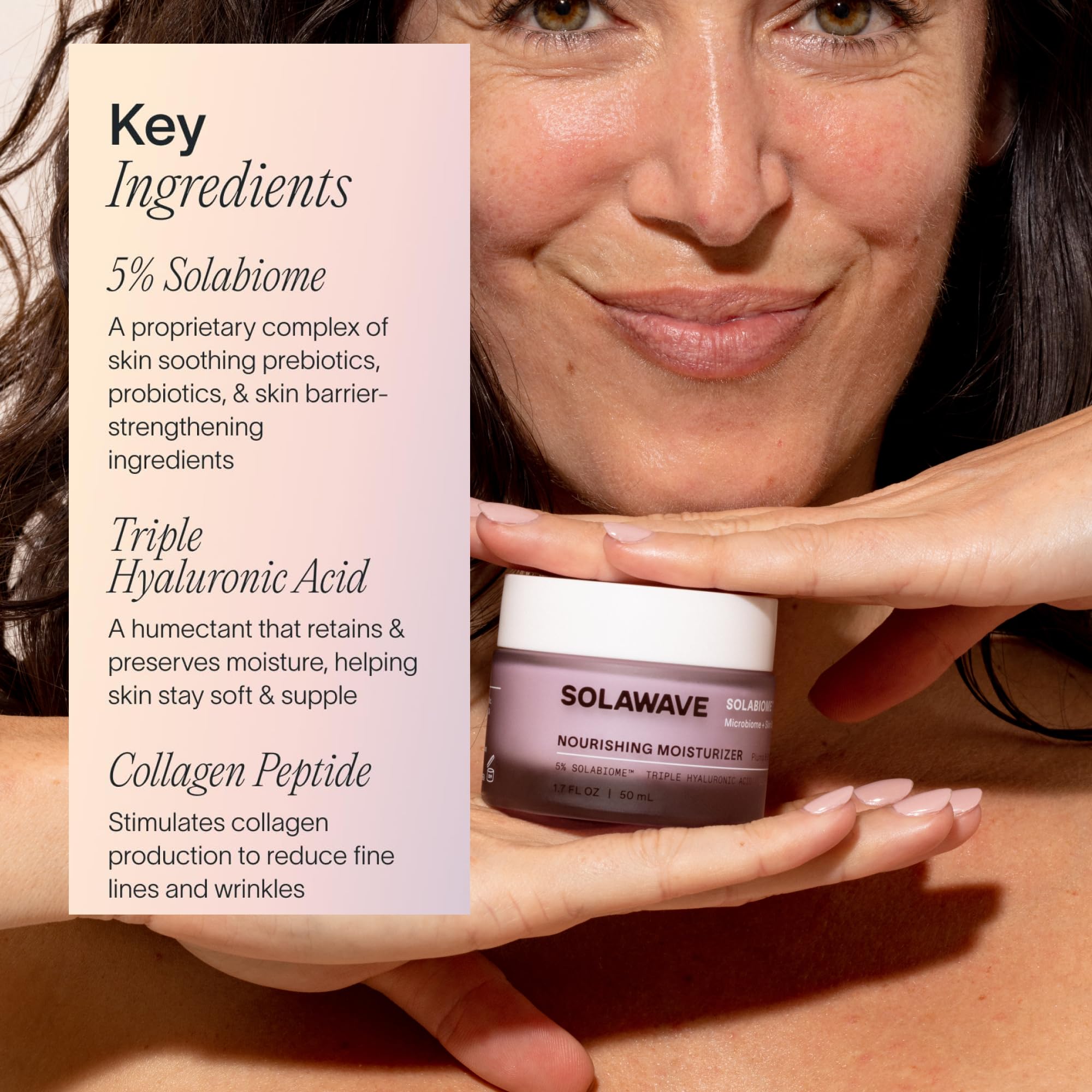 Solabiome barrier-boost visual highlights microbiome-friendly hydration.