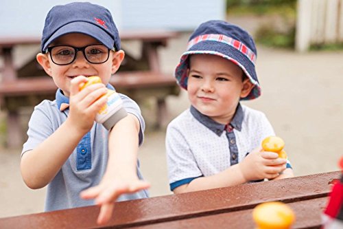 Solar Buddies sunscreen applicator blue packaging highlights award-winning portability.