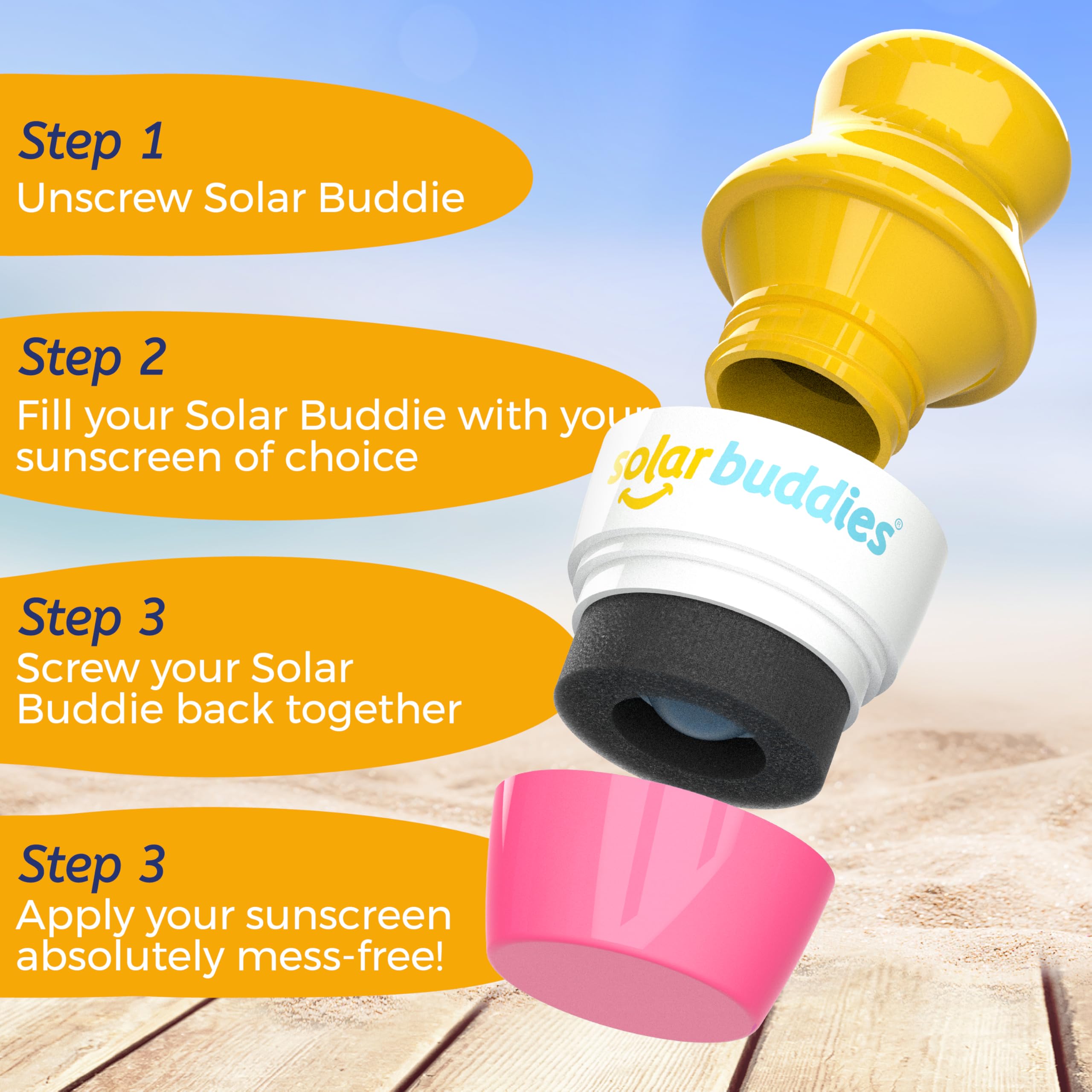 Solar Buddies Sunscreen Travel Compact 100ml fits cabin limits for easy family trips