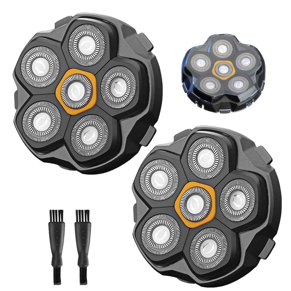 SOLASKY 2pc 6-blade magnetic head front view for closer shaves