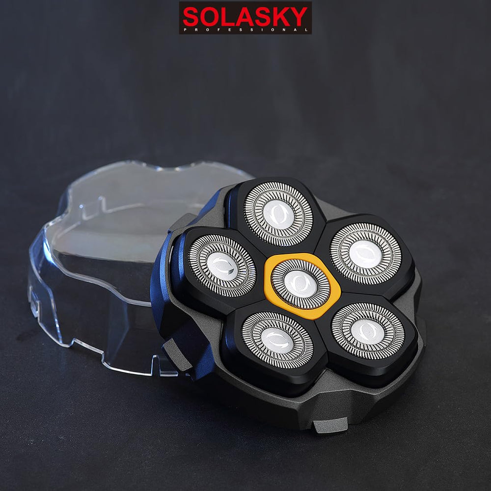 SOLASKY replacement head with brushes aids thorough cleaning