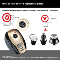 SOLASKY included items image highlights replacement head kit for quick grooming upgrades