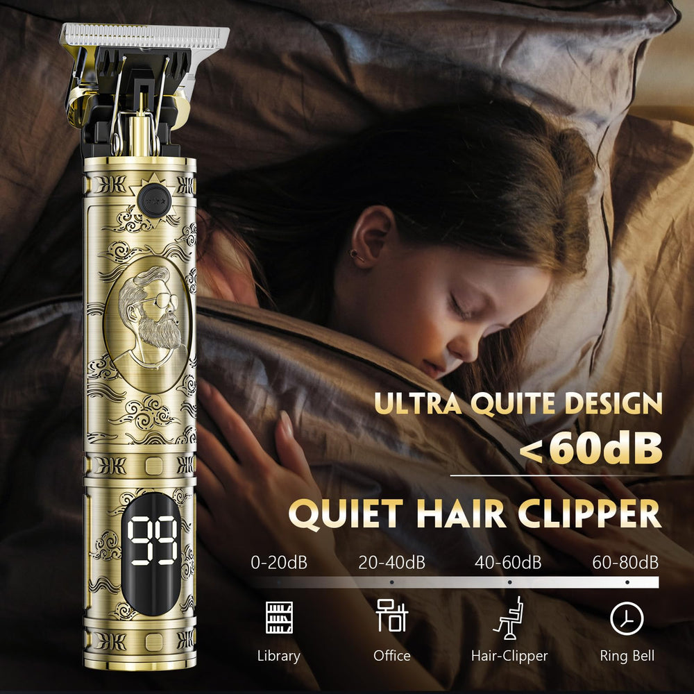 Solati hair clippers beard contour shot illustrates clean lines and shaping.