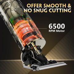 Solati hair clippers LCD display closeup highlights real-time battery status.