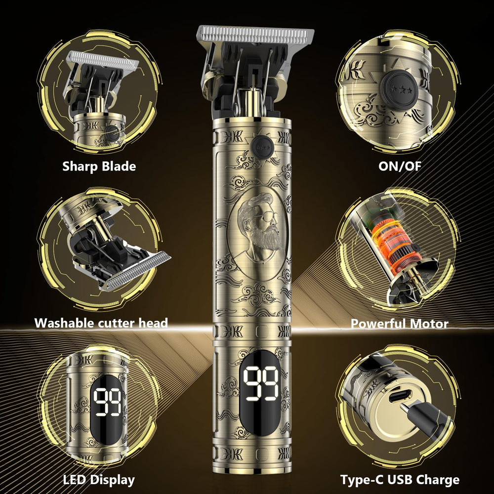 Solati hair clippers T-blades closeup shows precise cutting performance.