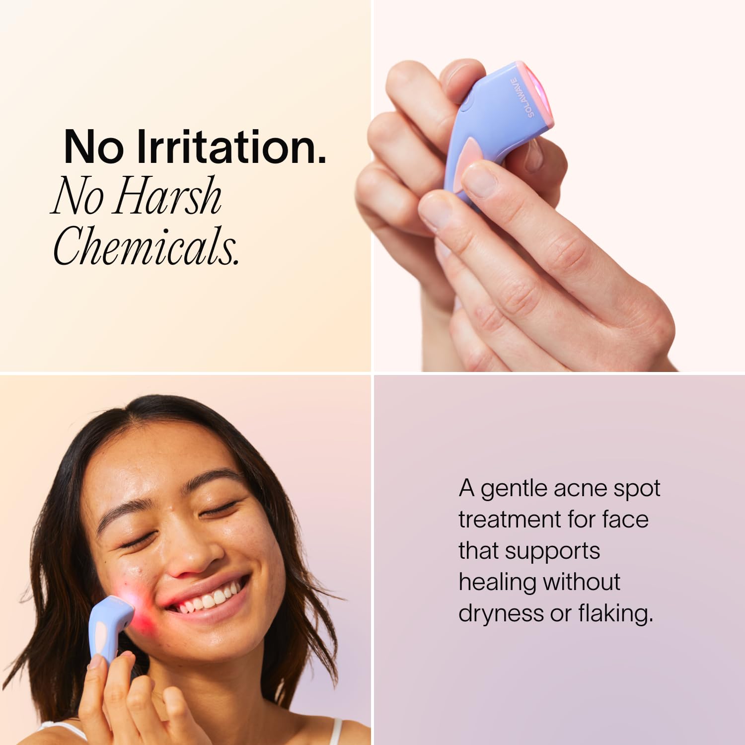 Solawave Bye Acne compact design ready for daily use